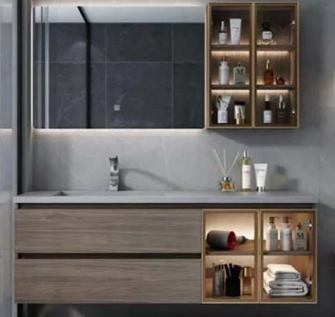 Wood Finish Bathroom Vanity suppliers